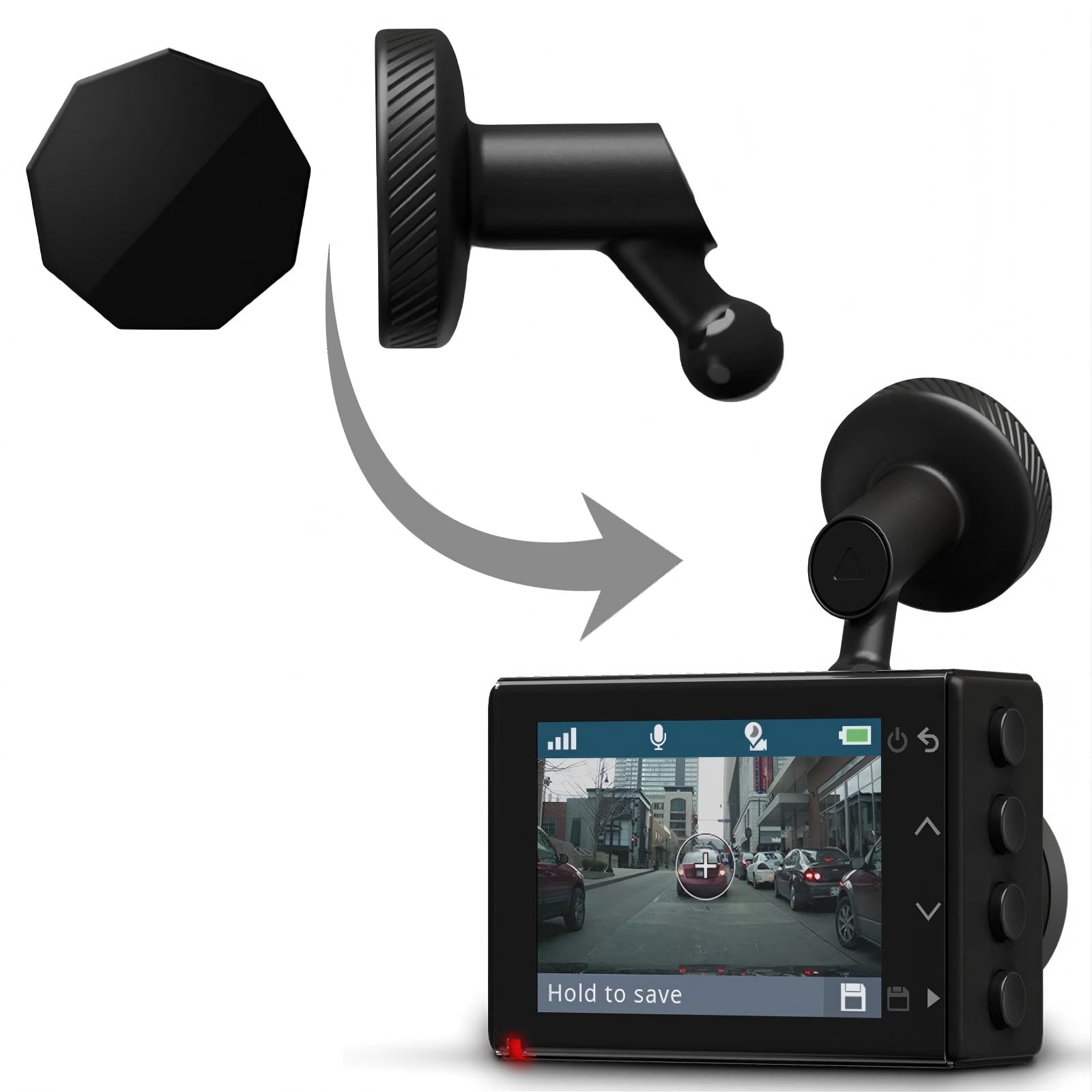 Suporte magnético discreto para Garmin Dash Cam, suporte para